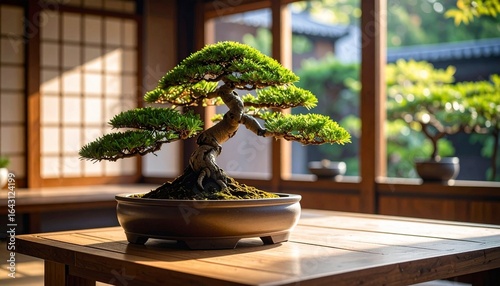 bonsai tree in a vase