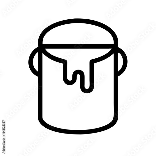 Paint bucket icon design.