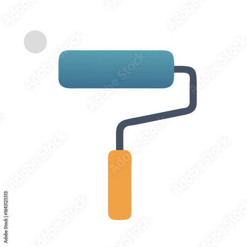 Paint roller icon design.