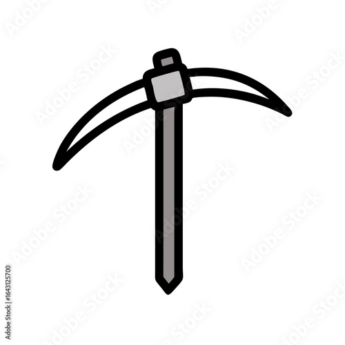 Pickaxe icon design.