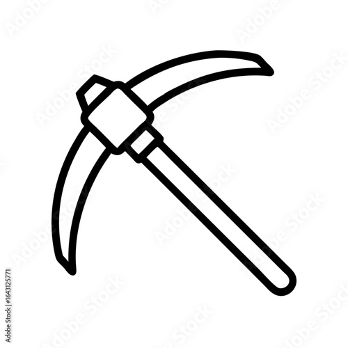Pickaxe icon design.