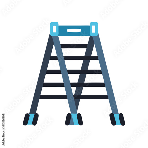 Portable ladder icon design.