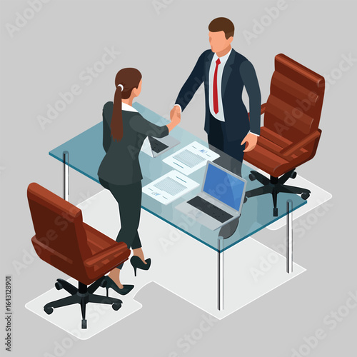 Group of business people engaged in a lively discussion and brainstorming session.