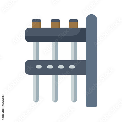 Tool rack icon design.
