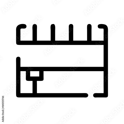Tool rack icon design.