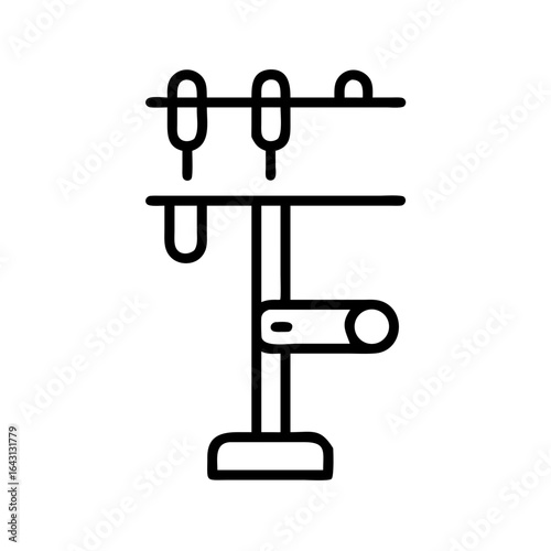 Tool rack icon design.