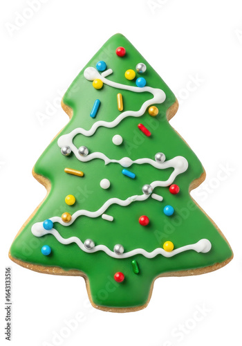 Wallpaper Mural A Homemade Christmas Sugar Cookie with Decorations, Cut Out, Clipping Path Isolated on a Transparent PNG Background. Torontodigital.ca