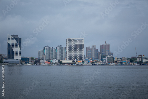 the sea in Sokcho, Sea view on a cloudy day