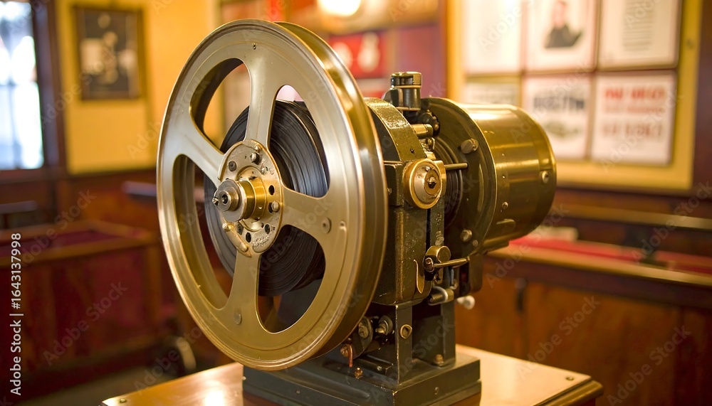 Obraz premium Vintage mechanical device exhibit