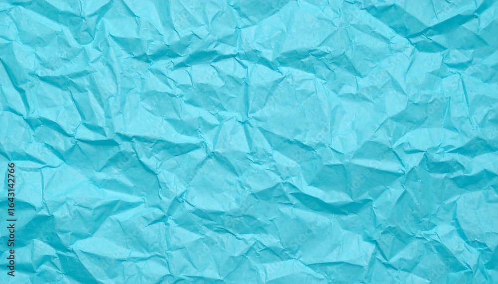 Obraz premium Light blue crumpled paper texture (3)