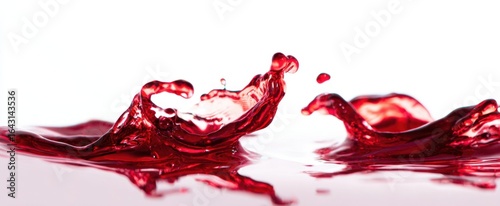The vibrant red liquid splash capturing dynamic motion and beauty.