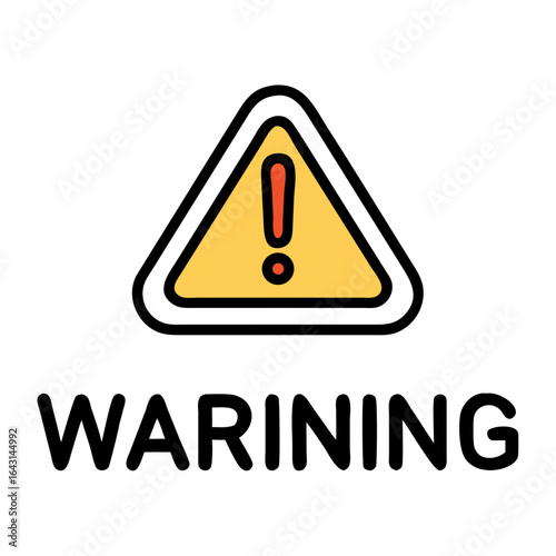 Warning sign icon design.
