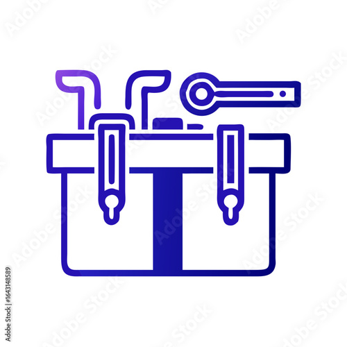 Worker's tool belt icon design.