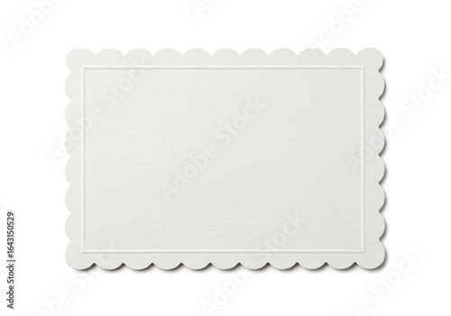 Scalloped Edge Blank Card