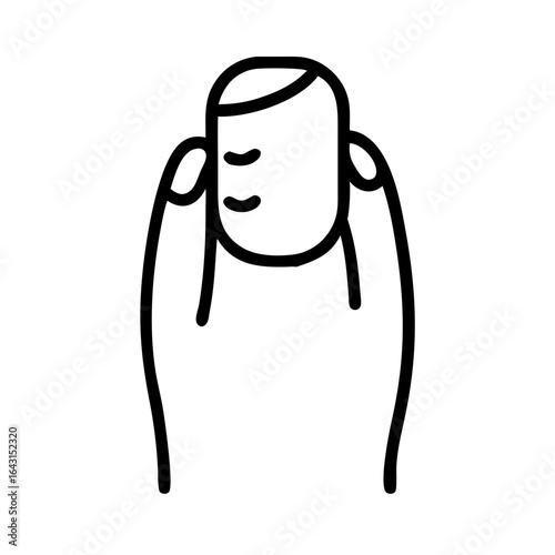 Coffin nail icon design.