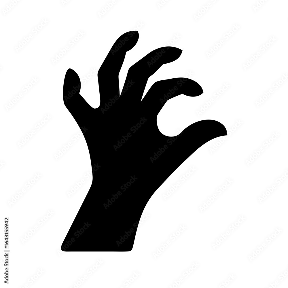 Obraz premium Creepy shadow hand icon design.