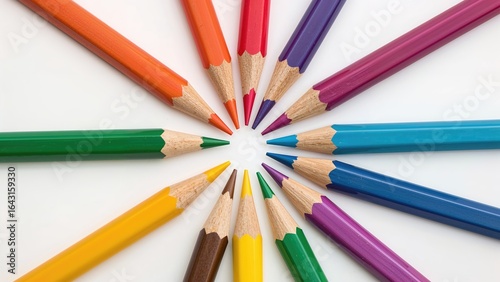 Circular layout of coloured...