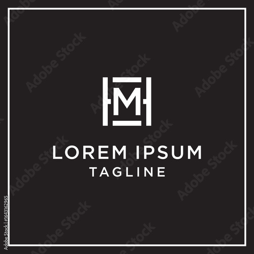 hm or mh square logo