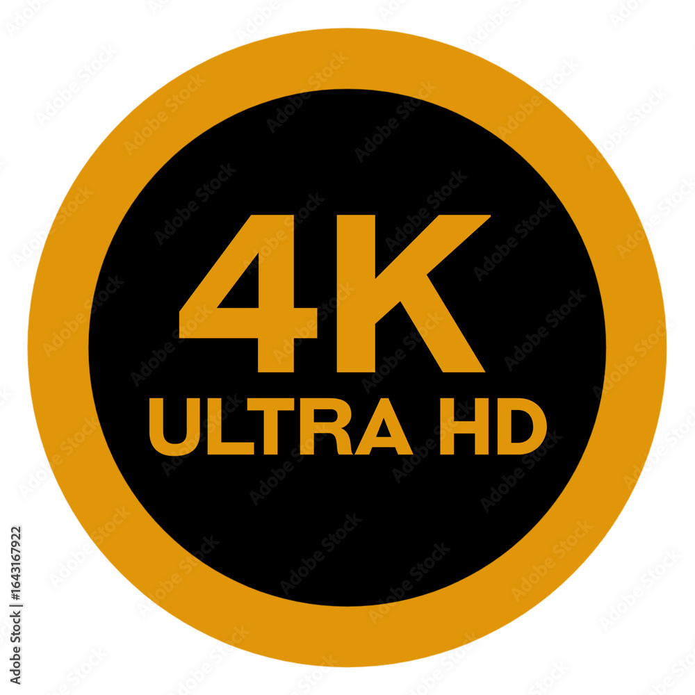 Fototapeta premium 4k ultra hd sticker on transparent background