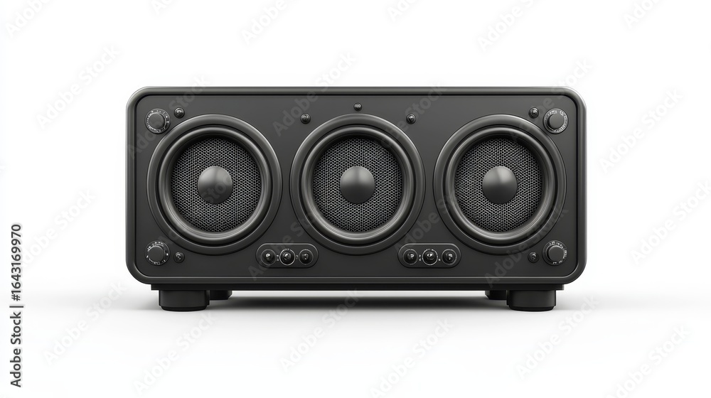 Obraz premium Immersive home audio experience discover the power of premium sound with this sleek speaker