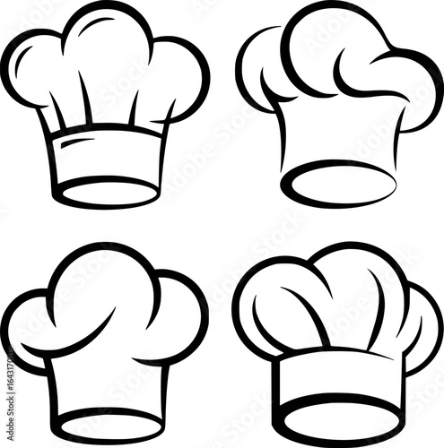 Chef hats collection culinary headwear kitchen attire toque