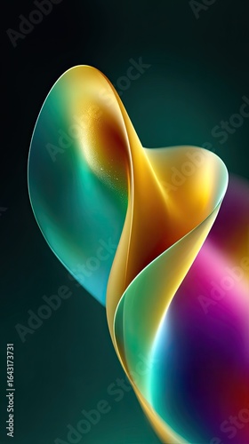 Abstract swirling, vibrant colors