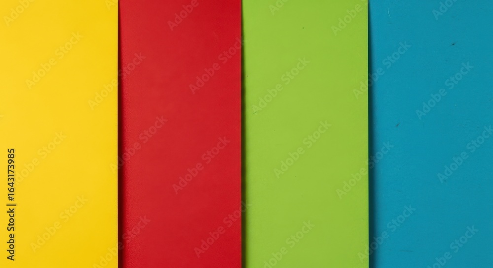 Fototapeta premium A close-up abstract view of four colorful vertical stripes