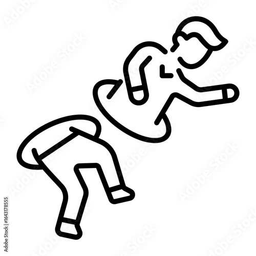 An outline style icon depicting space teleporter