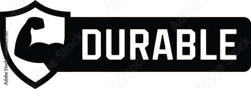 Durable shield arm logo design