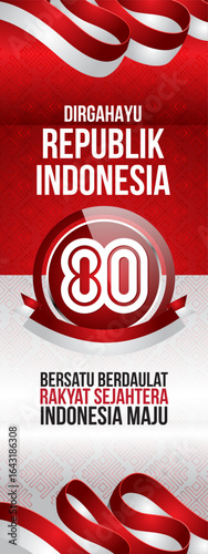 In commemoration of the 80th anniversary of Indonesian Independence day, the government adopted the main theme "United Sovereignty, Prosperous People, Advanced Indonesia"