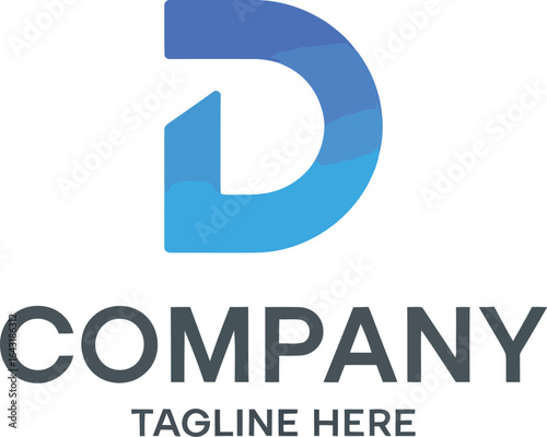 Letter d logo with company name