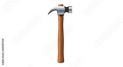 Artistic representation of a claw hammer, tool for construction work