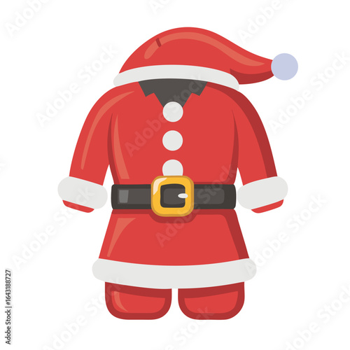 Santa suit icon design.