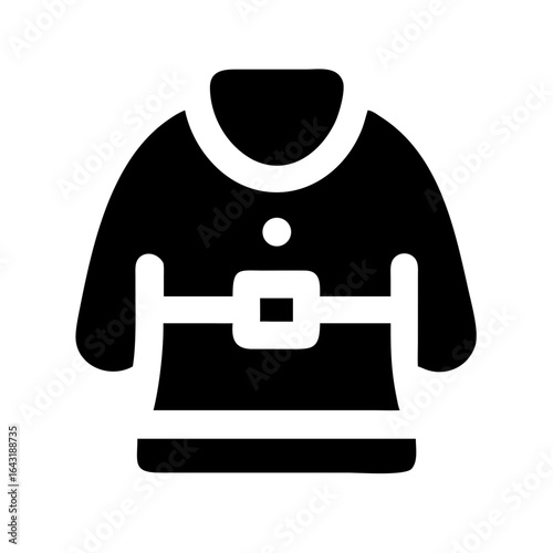 Santa suit icon design.