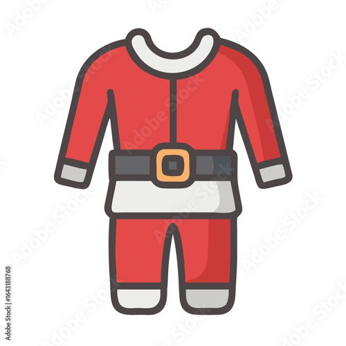 Santa suit icon design.