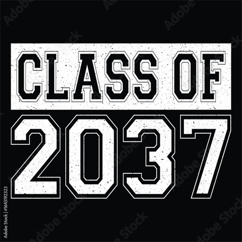 Back To School Senior Graduation 2037 Vintage Tee
