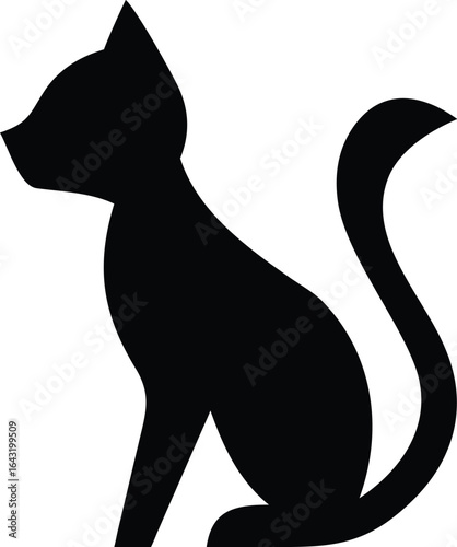 silhouette of a cat
