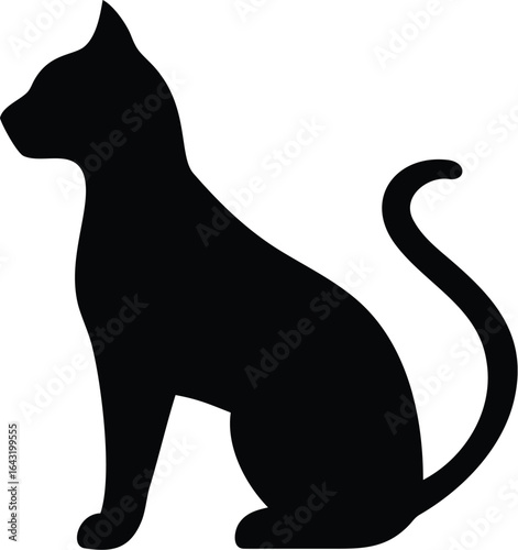 silhouette of a cat
