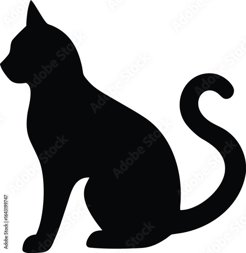 silhouette of a cat
