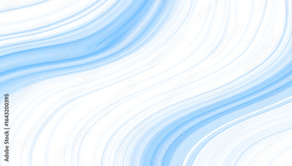 Light blue wavy lines on white background