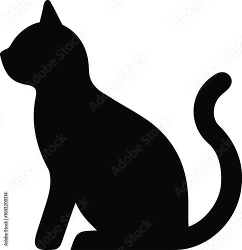 silhouette of a cat
