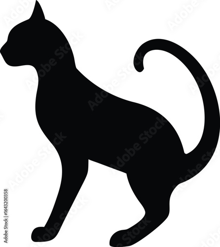 silhouette of a cat
