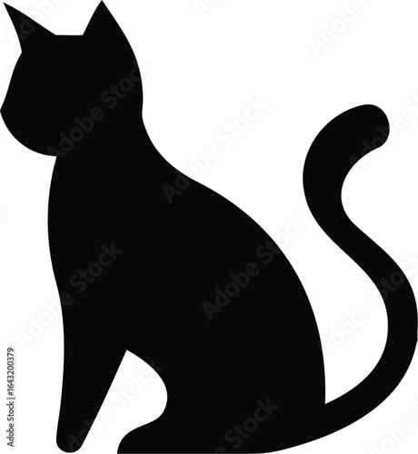 silhouette of a cat
