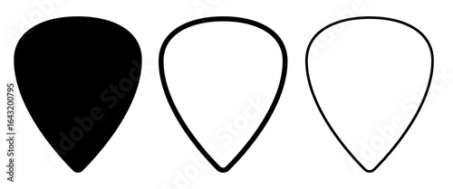 Blank solid and line guitar picks