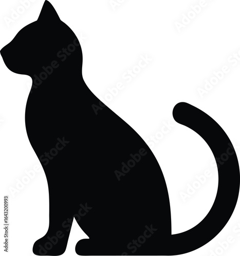 silhouette of a cat
