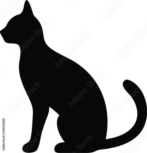 silhouette of a cat
