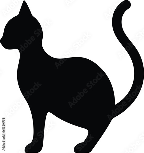 silhouette of a cat

