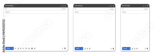 Set of email interface