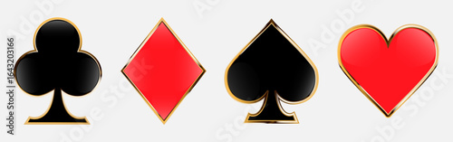 Suit deck of playing cards