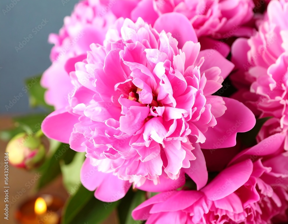 Close-up of pink peonies Close-up of pink peonies